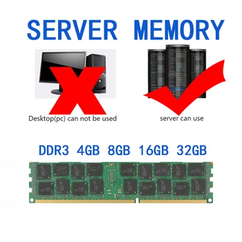 Server RAM Mälu 2X4R 4GB DDR3 1333 8GB 1600 16GB 1866Mhz 32G 1866 MHz Memoria Sodimm Dimm Mooduli Udimm Odavaim ECC REG DDR 3