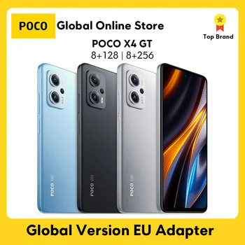 POCO X4 GT 5G Globaalne Versioon Nutitelefoni 128GB/256GB Dimensity 8100 144Hz DynamicSwitch Ekraan 64MP Triple Kaamera 67W Laadimine