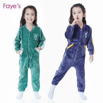 1-8Years Laste pidžaama poistele ja tüdrukutele Lapp kodus kanda, talvel ja sügisel pikkade varrukatega ühe rõivakomplekti