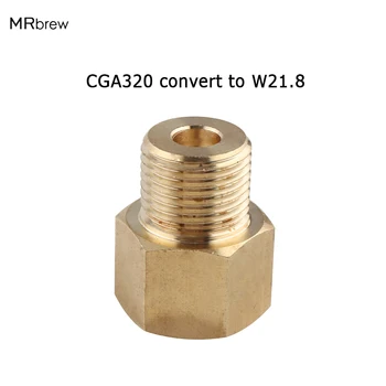 CO2 Tank W21.8 Adapter Converter - standard Co2 tank nr pin Regulaator