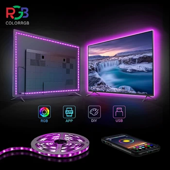 ColorRGB,5V USB toitega Led valgus, soe valge/külm valge/RGB muliticolor kodus tv partei