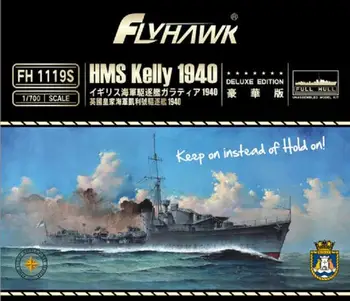 Flyhawk FH1119S 1/700 Hävitaja HMS Kelly 1940 (Deluxe Edition) - Scale model Kit