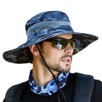 Reisi Kalapüügi Hingav Lai Nokk Boonie Hat Väljas Veekindel UPF 50+ Päike Kaitse Võre Päike Müts