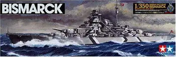 TAMIYA 78013 1/350 WWII saksa Bismarcki Lahingulaev Sõda Laeva Mudel Kit