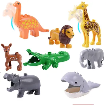 Loomade Suur alustala, Mudeli Joonis Lisavarustus Ühilduv Loomaaed Dinosaurus Dolphi Part Hippo Haridus Mänguasi Kingitus Lastele