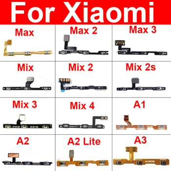 Maht Võimsus Pool Nuppu Flex Kaabel Xiaomi Mi Lite A1 A2 A3 5X 6X CC9e Mix 4 3 2S Max 3 2 toitenuppu Kaabel Redmi 6 Pro 